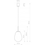 Lampa Wisząca Szklana Pear | Nowodvorski - Eleganckie Oświetlenie