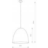 Lampa wisząca Egg czarno-złota | Nowodvorski - Kup teraz!