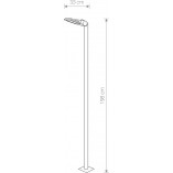 Lampa zewnętrzna Pathway LED Nowodvorski | Czarna, 198cm