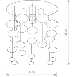 Lampa Sufitowa Glamour Salva - Nowodvorski | Styl i Blask