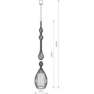 Lampa wisząca Abi czarna Nowodvorski | Elegancki design