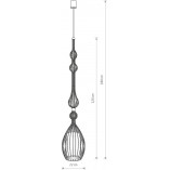 Lampa wisząca Abi czarna Nowodvorski | Elegancki design