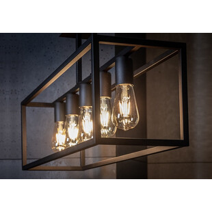 Lampa sufitowa druciana klatka Crate Czarna marki Nowodvorski