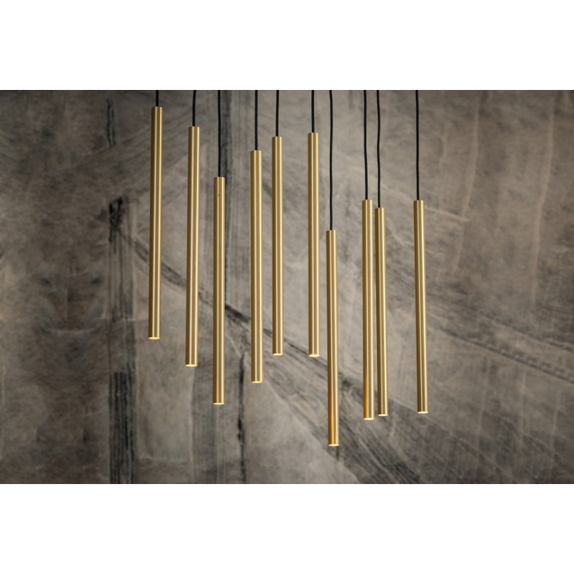 Lampa wisząca Nowodvorski Laser X - Mosiądz i Czarny | Eleganckie oświetlenie