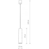 Lampa wisząca mosiądz Nowodvorski Eye | Elegancki design