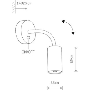 Kinkiet Nowodvorski Eye Flex S - Mosiądz/Czarny | Sklep Lamp