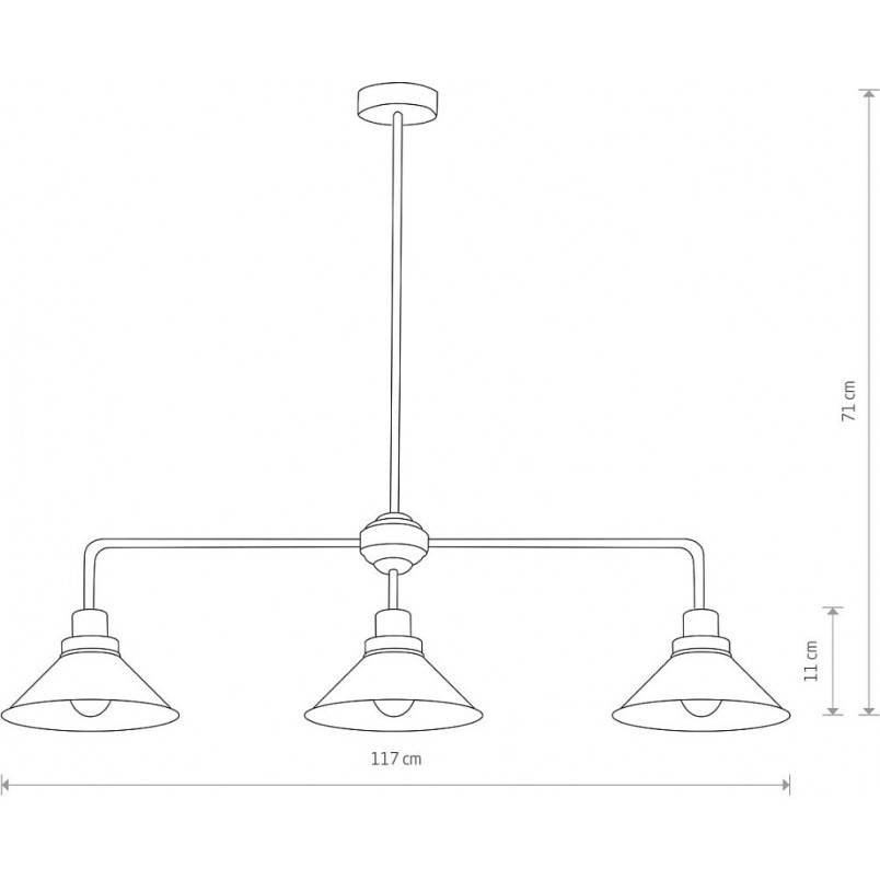 Lampa Sufitowa Industrialna Craft III Czarna - Nowodvorski