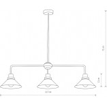 Lampa Sufitowa Industrialna Craft III Czarna - Nowodvorski