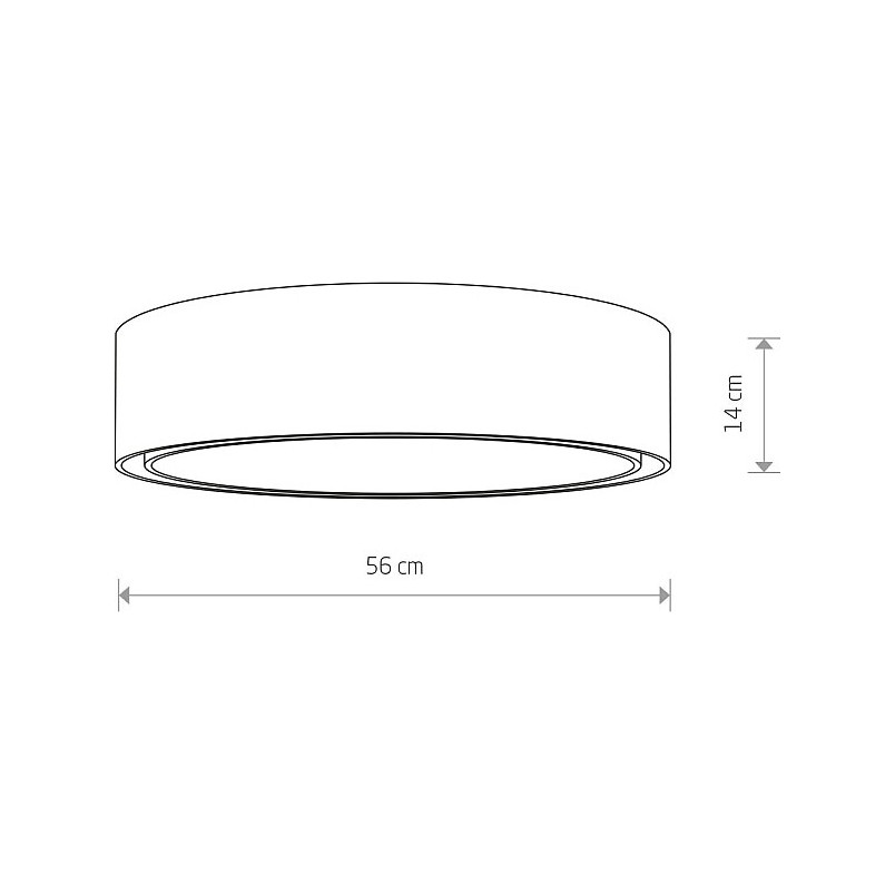 Plafon okrągły biały Mist 56cm - Nowodvorski | Sklep z lampami