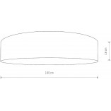 Plafon Laguna kremowy Nowodvorski | Lampa materiałowa E27