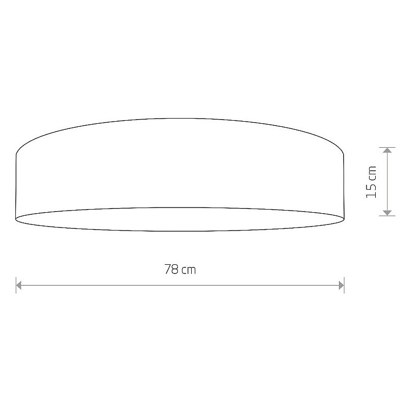 Plafon Okrągły Biały Turda 78cm - Nowodvorski | Lampa