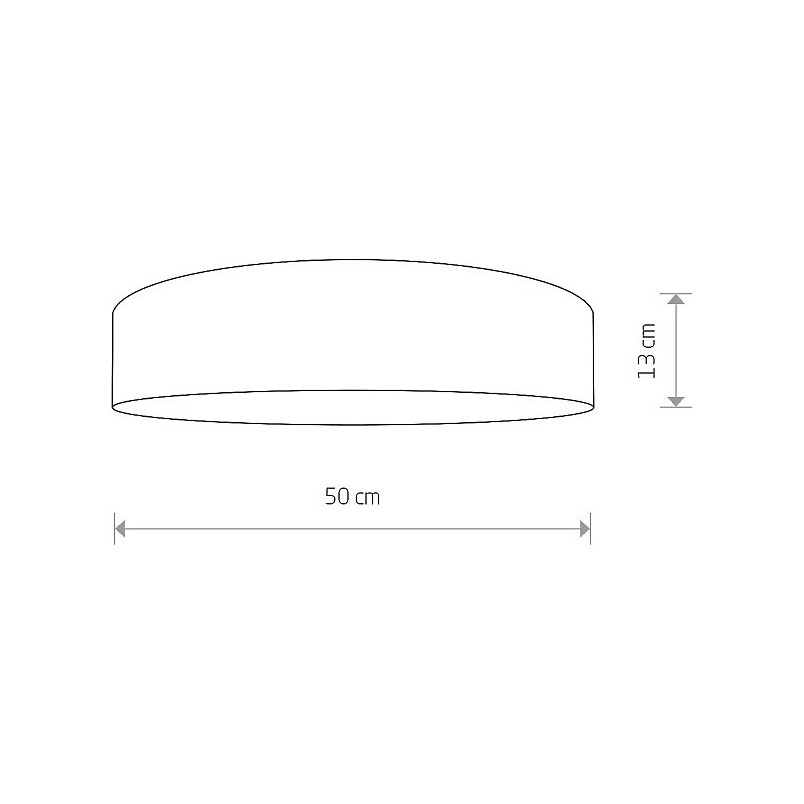 Plafon Turda 50cm biały Nowodvorski - Eleganckie oświetlenie