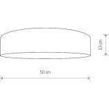Plafon Turda 50cm biały Nowodvorski - Eleganckie oświetlenie
