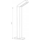 Lampa zewnętrzna Lhotse I - Nowodvorski | Stojąca, LED, Grafit
