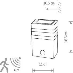 Kinkiet zewnętrzny Rio Sensor grafitowy Nowodvorski - Kup teraz!