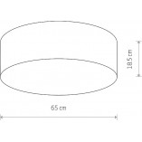 Plafon okrągły biały Cameron | Nowodvorski - Skandynawski design