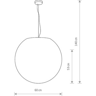 Lampa wisząca Cumulus 60cm biała | Nowodvorski - Ogród