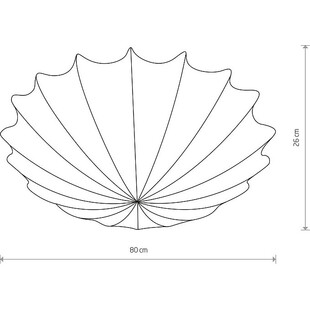 Plafon z abażurem Form 80cm biały | Nowodvorski