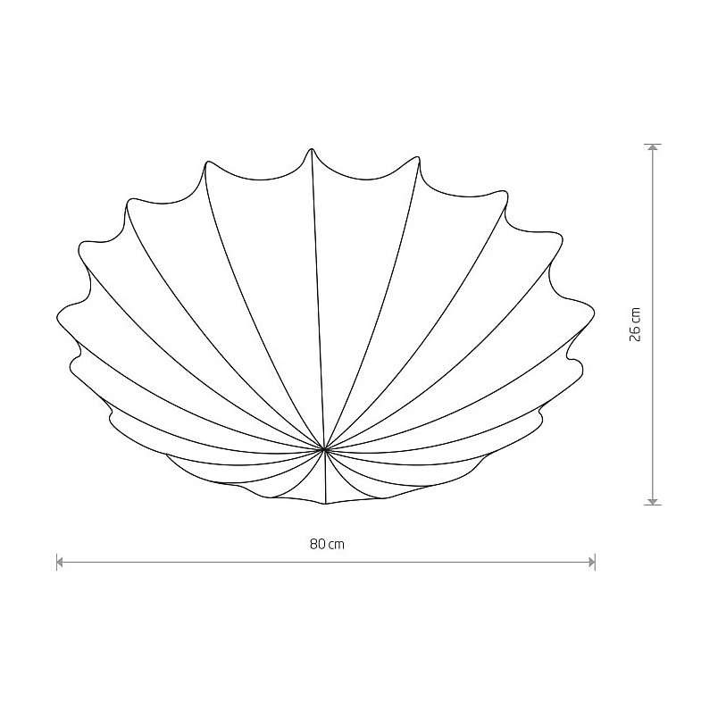 Plafon z abażurem Form 80cm biały | Nowodvorski