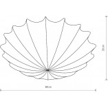 Plafon z abażurem Form 80cm biały | Nowodvorski