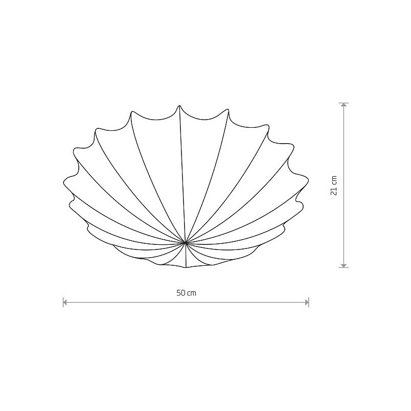 Plafon z abażurem Form 50cm biały Nowodvorski | Nowoczesne lampy