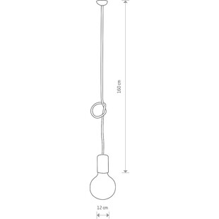 Lampa wisząca "Żarówka" Cable – Nowodvorski | Loftowa