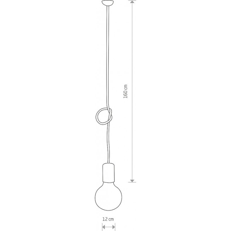 Lampa wisząca "Żarówka" Cable – Nowodvorski | Loftowa
