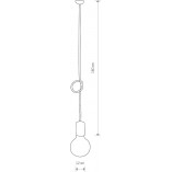 Lampa wisząca "Żarówka" Cable – Nowodvorski | Loftowa