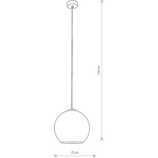 Lampa wisząca Polaris | Szklana kula srebrna - Nowodvorski