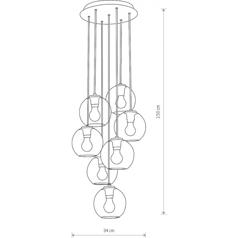 Lampa wisząca Vetro VII - Nowodvorski | Szkło dymione