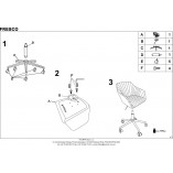 Krzesło Fresco Velvet Halmar - Szare, Ergonomiczne | Sklep meble