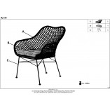 Krzesło rattanowe Halmar K336 | Komfortowy design w Twoim domu