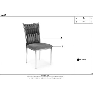 Krzesło welurowe zielone Halmar K436 - Elegancki Design