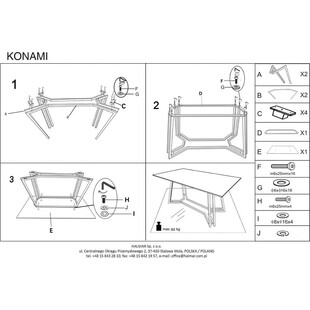 Stół szklany glamour Konami 160x90cm - Halmar