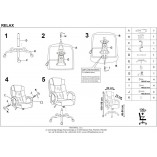 Fotel gabinetowy Relax Halmar - Komfort i styl w pracy