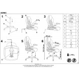 Fotel gamingowy Sonic Halmar | Komfort i styl