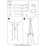 Wieszak stojący bambusowy Halmar W63 - Naturalny design