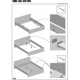 Łóżko jednoosobowe Lima 120x200 białe Halmar - Komfort i styl