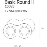 Lampa spot Basic Round biała - MaxLight | Nowoczesne oświetlenie