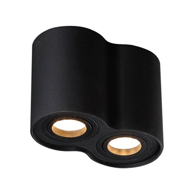 Lampa spot tuba Basic Round czarna | MaxLight - Oświetlenie