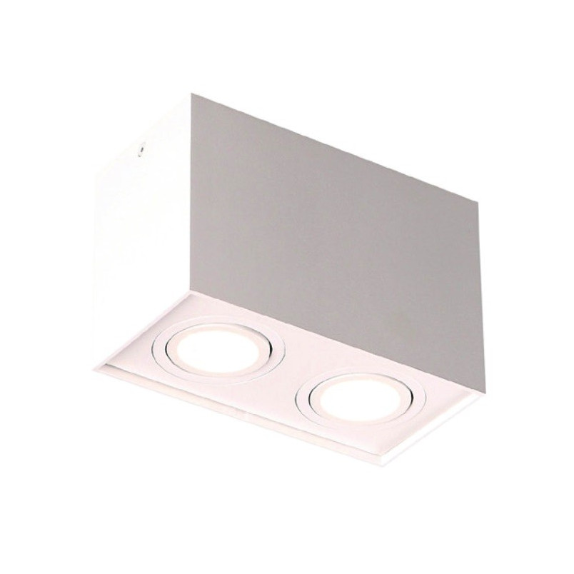 Lampa spot Basic Square biała MaxLight - Oświetlenie LED