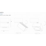 Reflektor sufitowy Artu biały - nowoczesne oświetlenie MaxLight