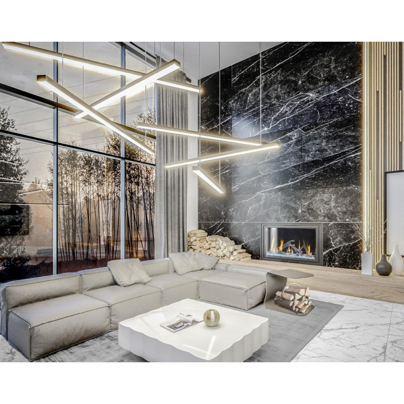 Lampa wisząca Trio III 100cm LED czarna - MaxLight