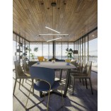 Lampa wisząca Trio III 100cm LED czarna - MaxLight