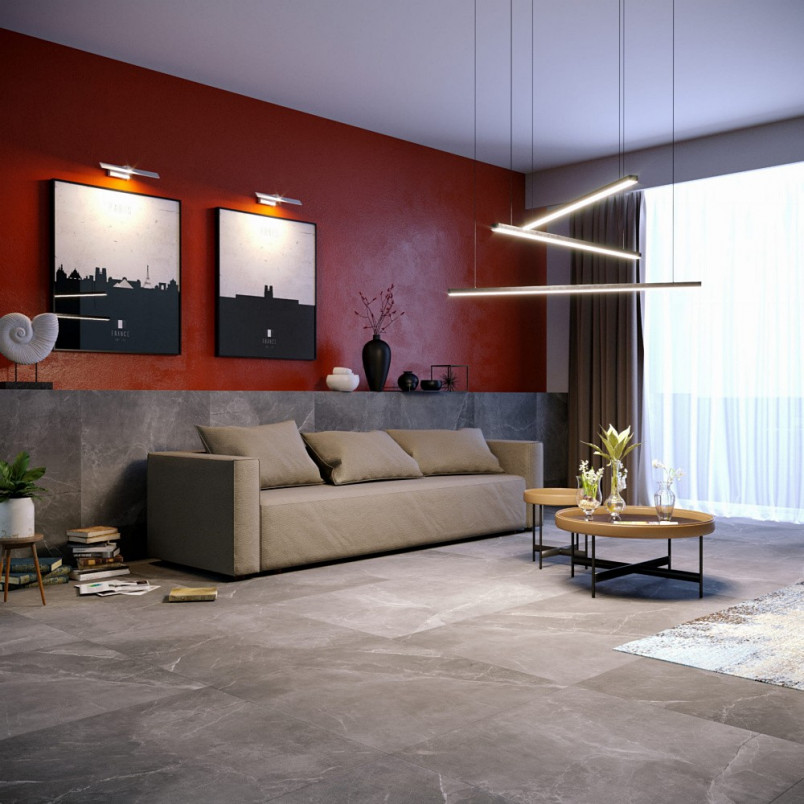 Lampa wisząca Trio III 100cm LED czarna - MaxLight