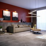Lampa wisząca Trio III 100cm LED czarna - MaxLight