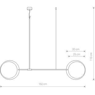 Lampa Wisząca Drewniana Minimal II 130cm | Nowodvorski