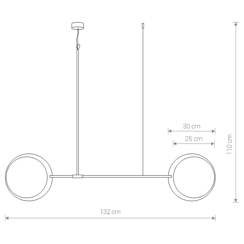 Lampa Wisząca Drewniana Minimal II 130cm | Nowodvorski