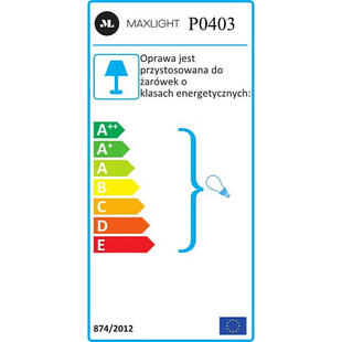 Lampa szklana wisząca kula glamour Xena biało-złota marki MaxLight