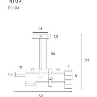 Lampa wisząca Puma IV LED | MaxLight - Nowoczesny Design